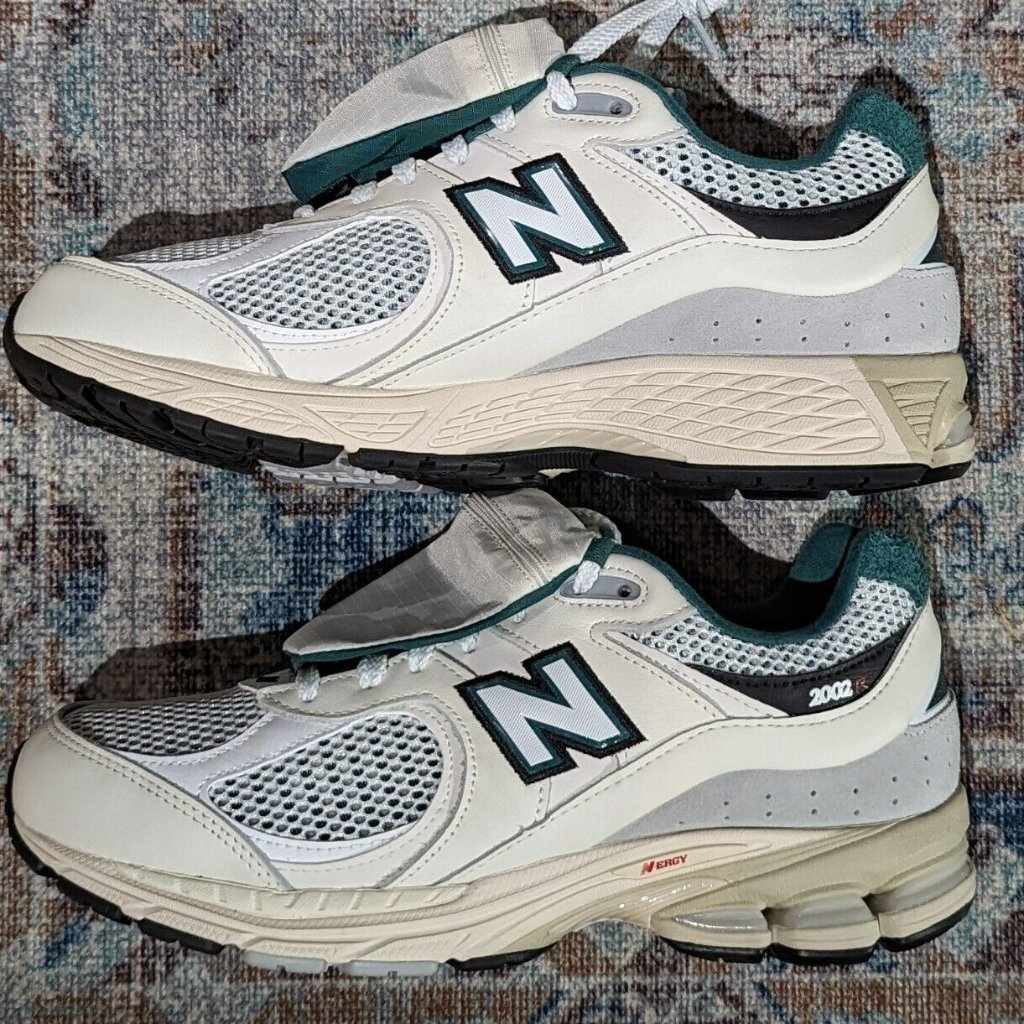 New Balance 2002r Ivory White Teal Green In